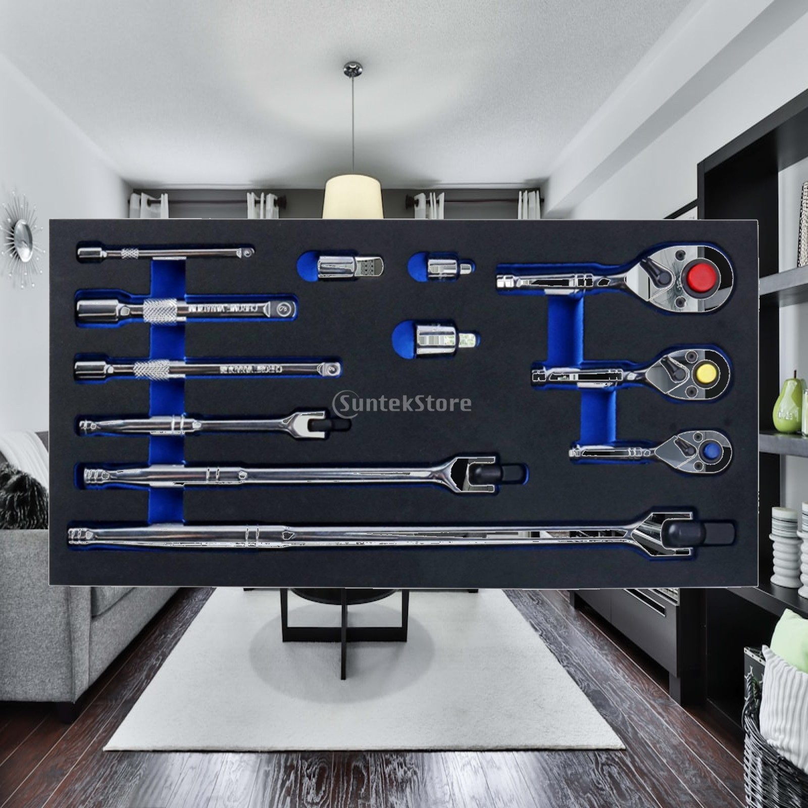 Socket Set - Juego de 12 piezas de herramientas