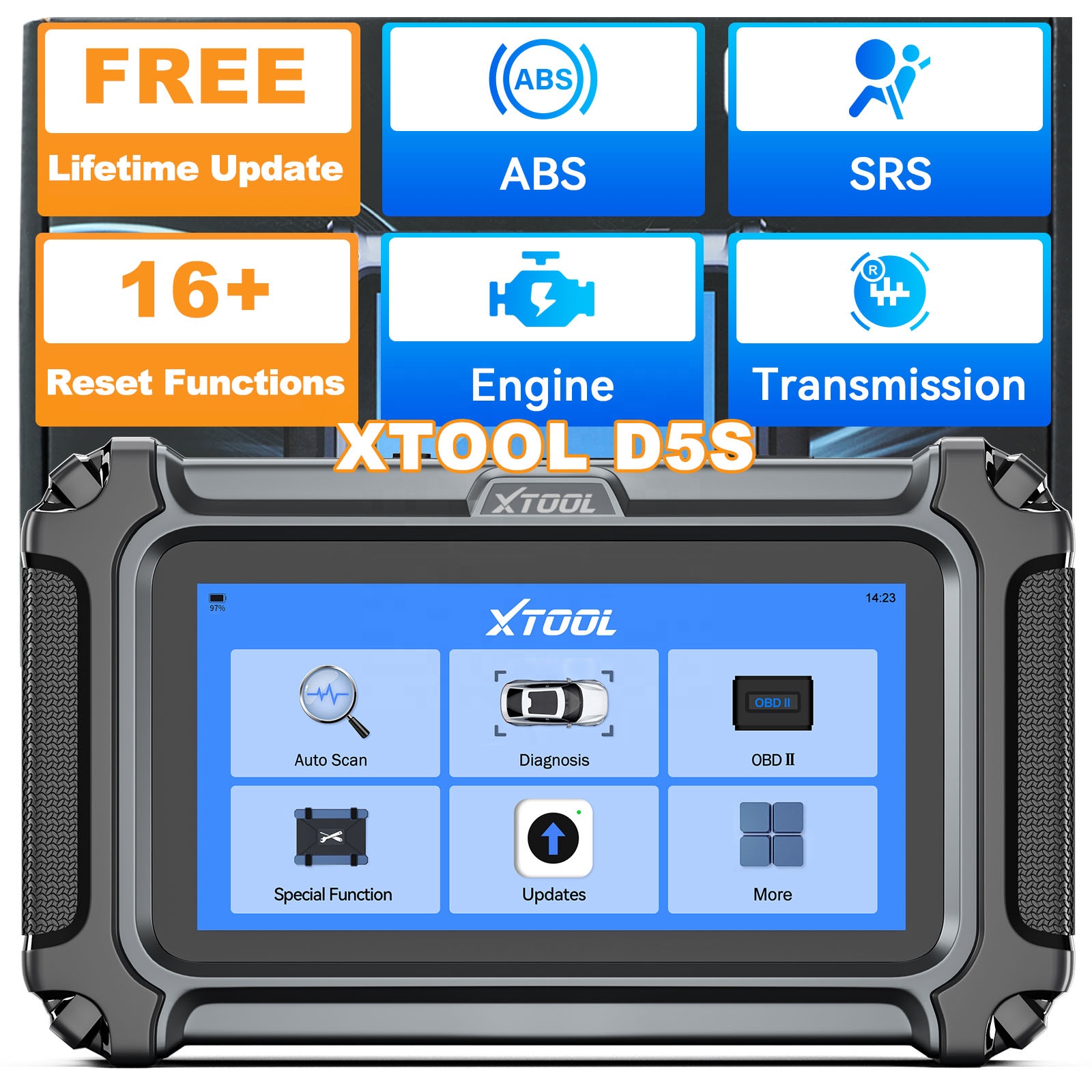 Escáner OBD2 D5S de 12V con Ac - Car Diagnostic Tool reseña y precio