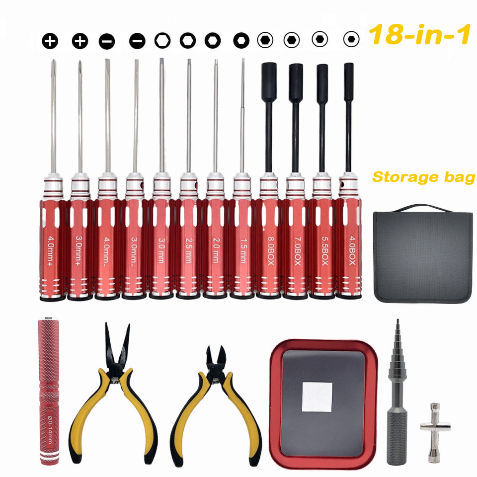 Juego de herramientas RC 18 en - Socket Set reseña y precio
