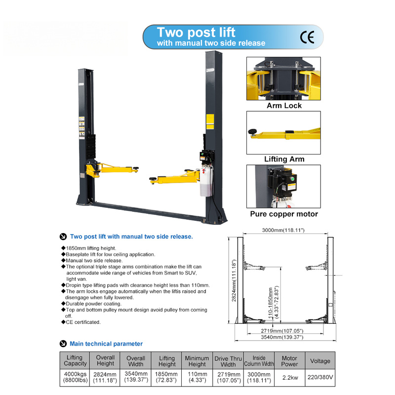 Elevador de Autos de Dos Poste - Car Lift reseña y precio